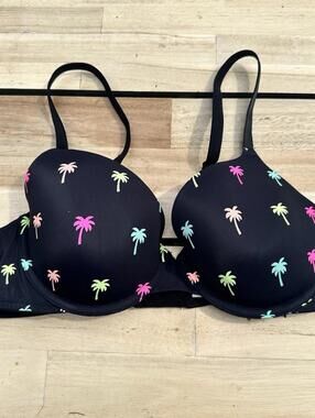 Pink Victoria’s Secrete Vs Pink Tropical Bra Vacation Vibe Coconut Girl  36 C